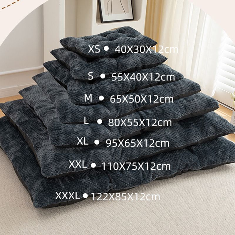 Gewatteerd warm pluche huisdierbed 