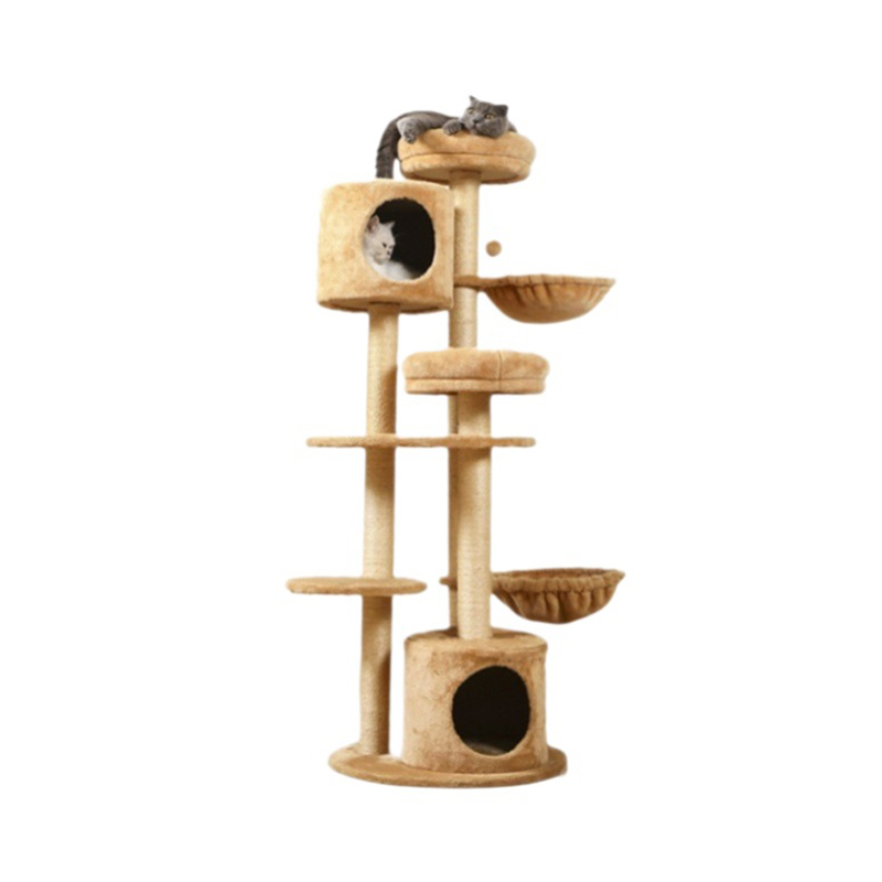 Cat-springplatformhuis met meerdere niveaus