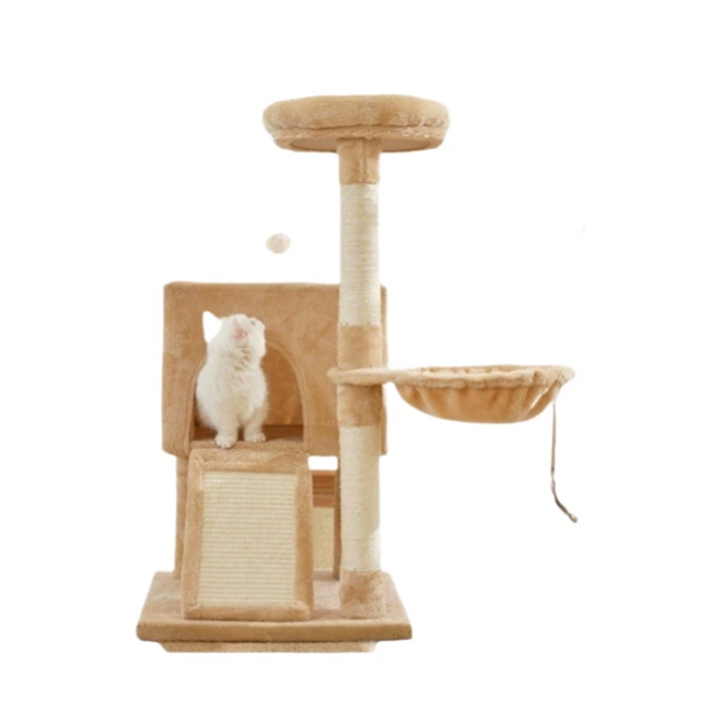 Speelhuisje van pluche kat